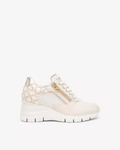 Sneakers Donna in Pelle, Tela e Materiale Tecnico
