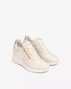 Sneakers Donna in Pelle, Tela e Materiale Tecnico