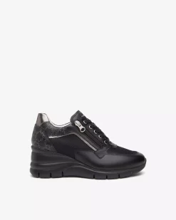 Sneakers Donna in Pelle, Tela e Materiale Tecnico