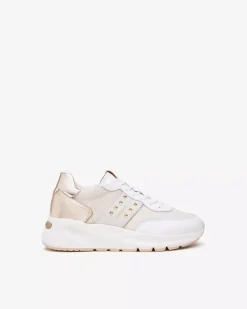 Sneakers Donna in Pelle, Tela e Materiale Tecnico