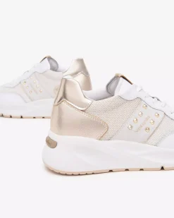 Sneakers Donna in Pelle, Tela e Materiale Tecnico