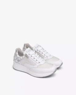 Sneakers Donna in Pelle, Tela e Materiale Tecnico