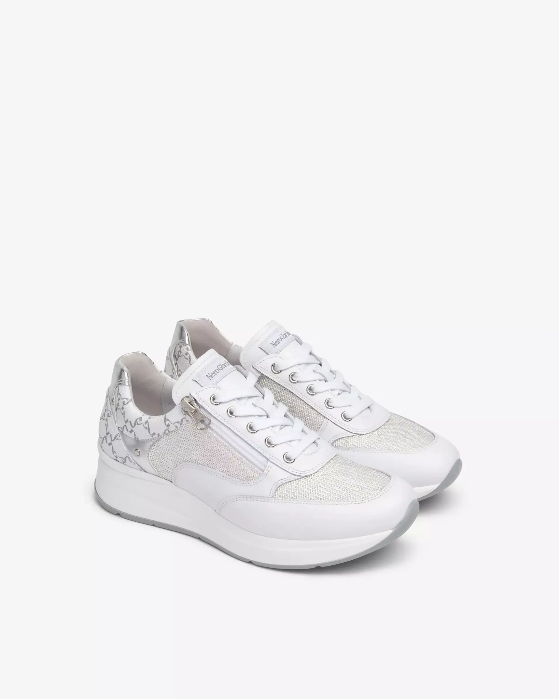 Sneakers Donna in Pelle, Tela e Materiale Tecnico