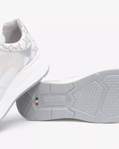 Sneakers Donna in Pelle, Tela e Materiale Tecnico