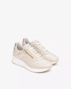 Sneakers Donna in Pelle, Tela e Materiale Tecnico