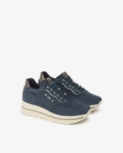 Sneakers Donna in Suede e Materiale Tecnico