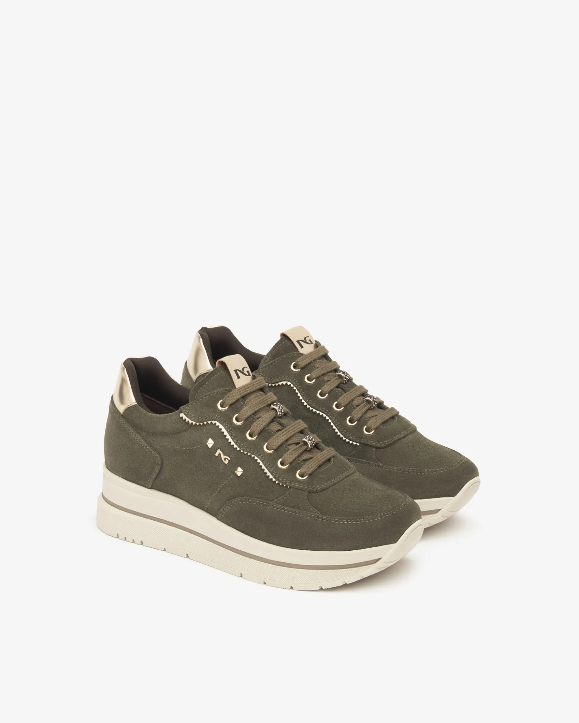Sneakers Donna in Suede e Materiale Tecnico
