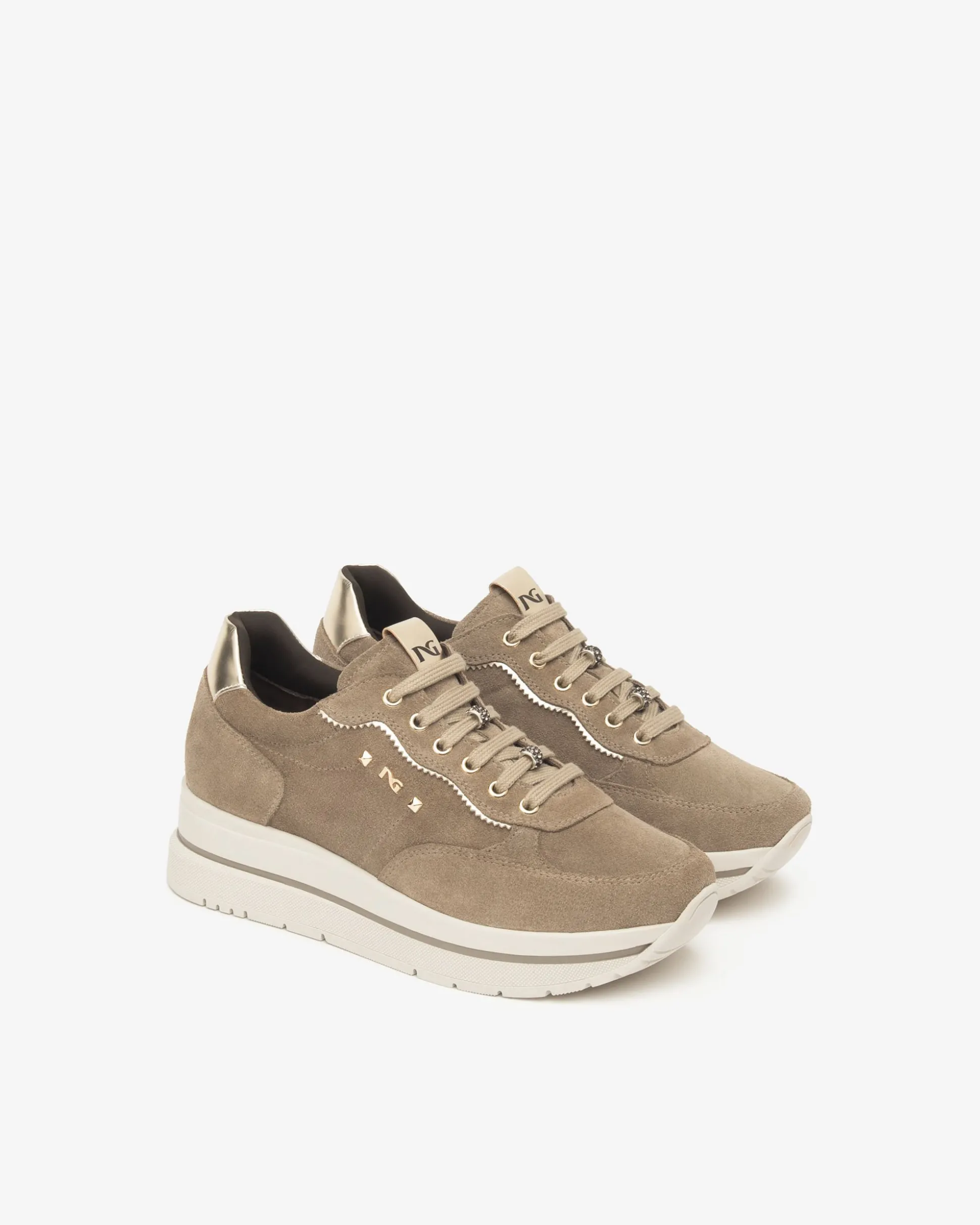 Sneakers Donna in Suede e Materiale Tecnico