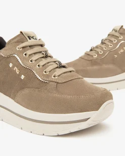 Sneakers Donna in Suede e Materiale Tecnico