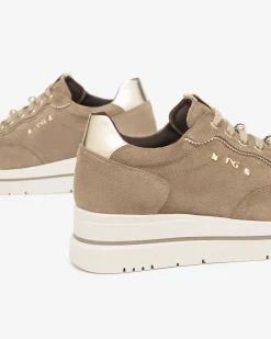 Sneakers Donna in Suede e Materiale Tecnico