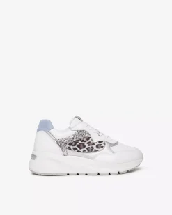 Sneakers Donna in Suede, Pelle e Materiale Tecnico