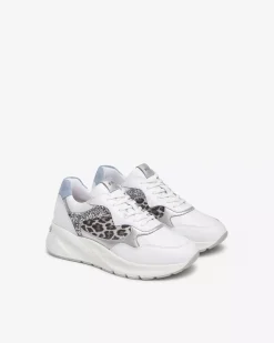 Sneakers Donna in Suede, Pelle e Materiale Tecnico