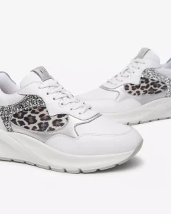 Sneakers Donna in Suede, Pelle e Materiale Tecnico