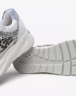 Sneakers Donna in Suede, Pelle e Materiale Tecnico