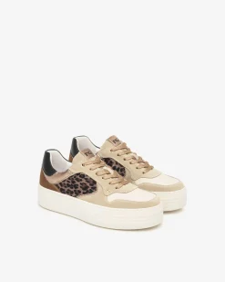 Sneakers Donna in Suede, Pelle e Materiale Tecnico