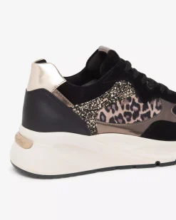 Sneakers Donna in Suede, Pelle e Materiale Tecnico