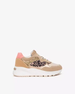 Sneakers Donna in Suede, Pelle e Materiale Tecnico