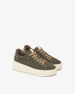 Sneakers Donna in Suede, Pelle  e Materiale Tecnico