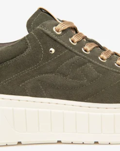 Sneakers Donna in Suede, Pelle  e Materiale Tecnico