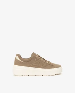 Sneakers Donna in Suede, Pelle  e Materiale Tecnico