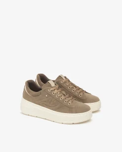 Sneakers Donna in Suede, Pelle  e Materiale Tecnico