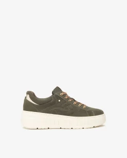 Sneakers Donna in Suede, Pelle  e Materiale Tecnico