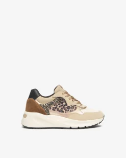 Sneakers Donna in Suede, Pelle e Materiale Tecnico