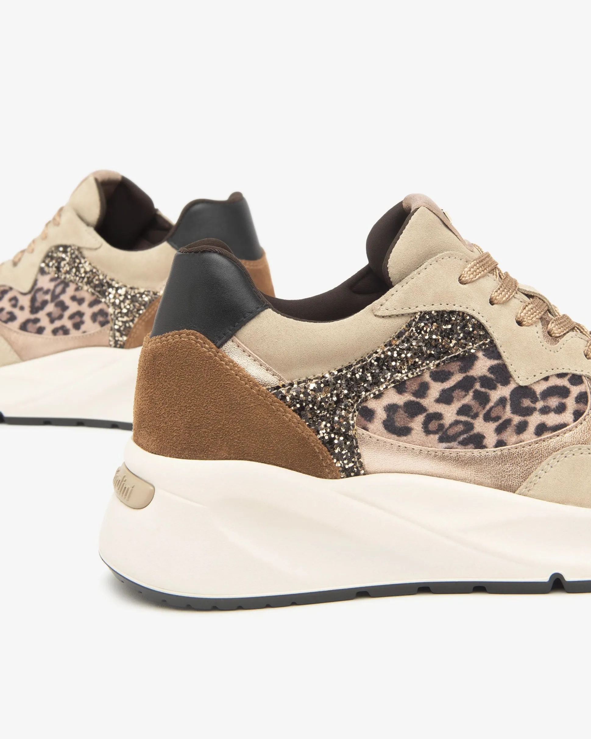 Sneakers Donna in Suede, Pelle e Materiale Tecnico