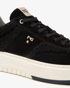 Sneakers Donna in Suede, Tessuto e Materiale Tecnico