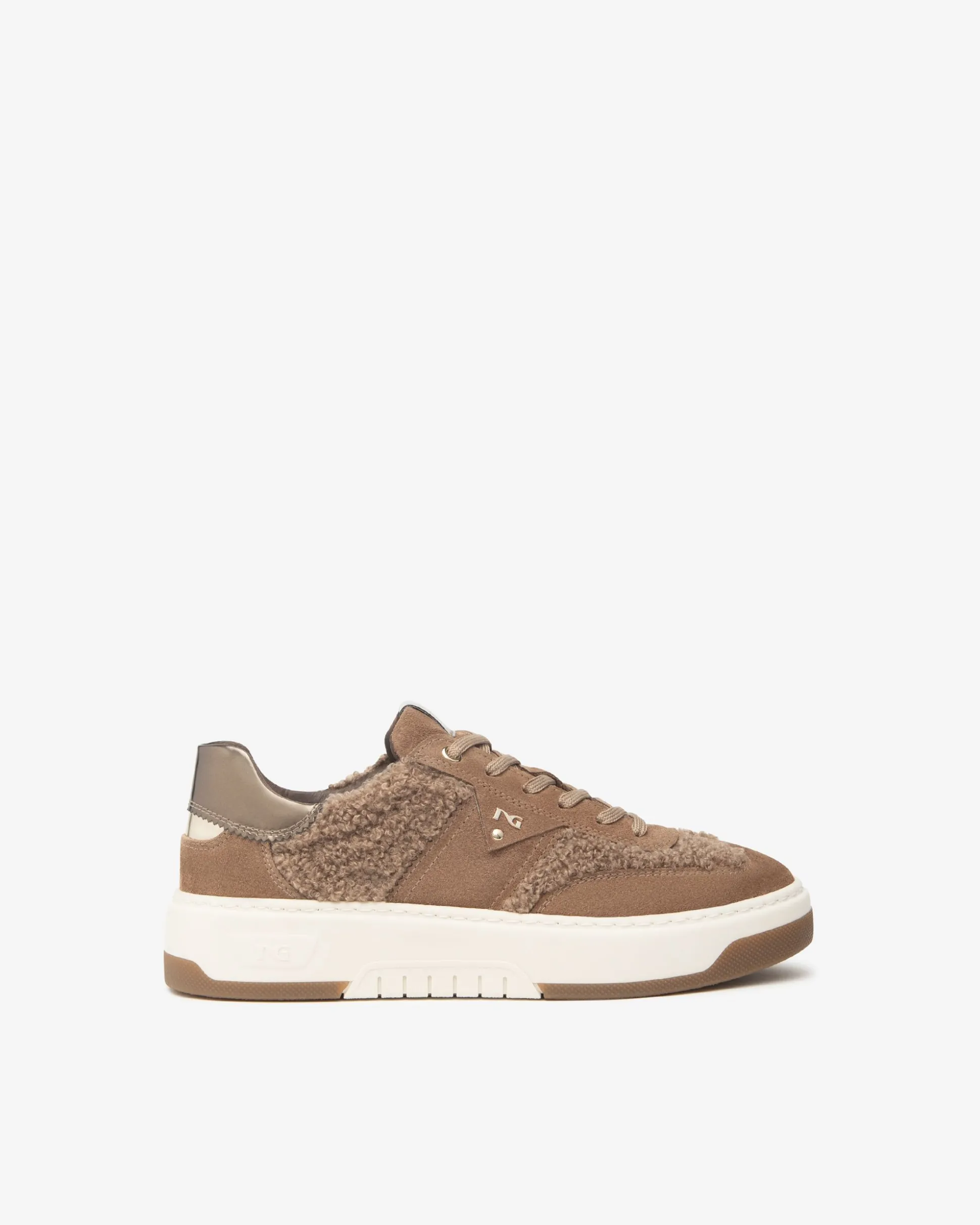 Sneakers Donna in Suede, Tessuto e Materiale Tecnico