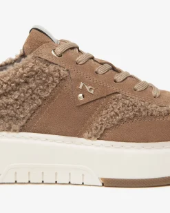Sneakers Donna in Suede, Tessuto e Materiale Tecnico