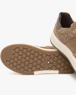 Sneakers Donna in Suede, Tessuto e Materiale Tecnico