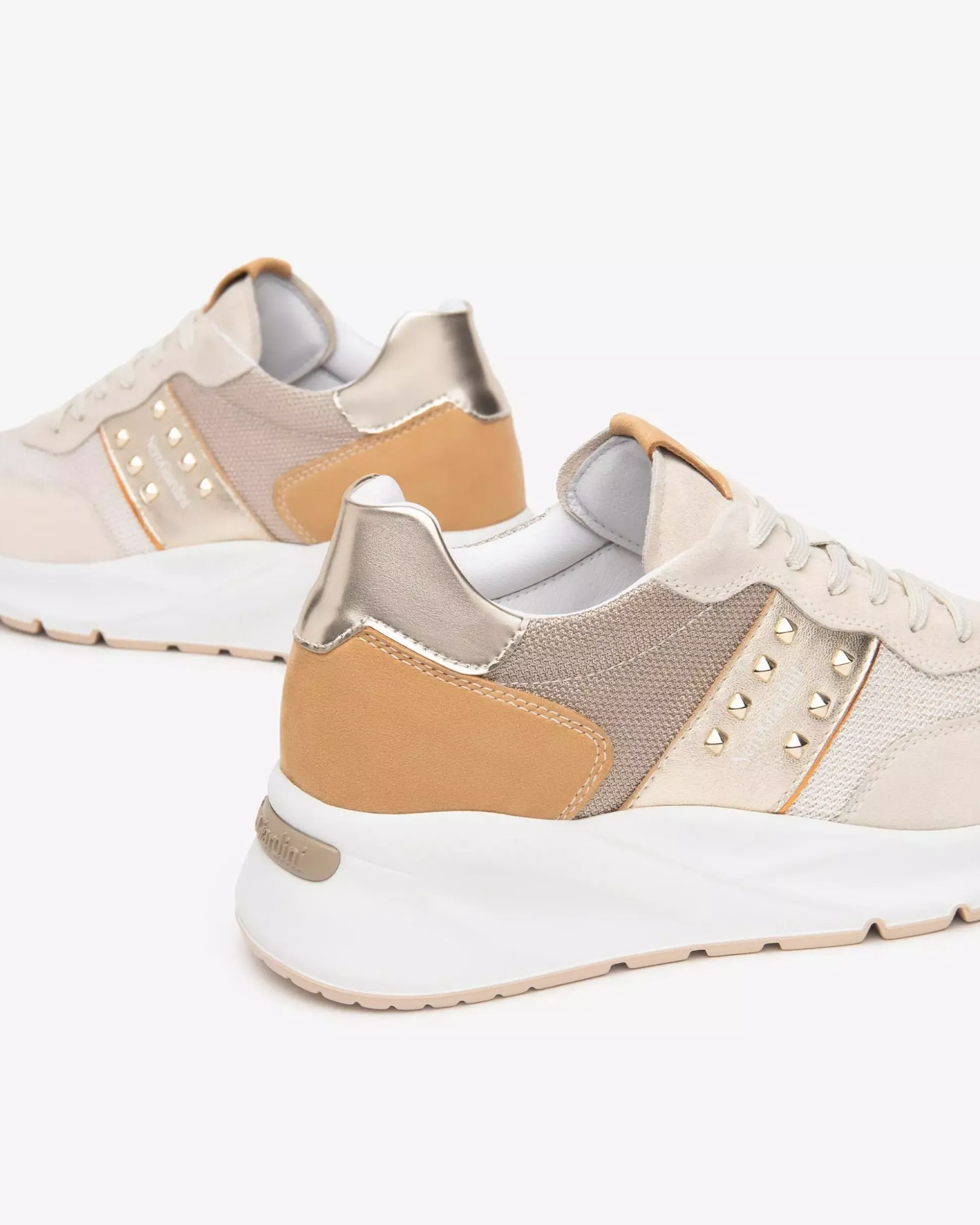 Sneakers Donna in Suede, Tela e Materiale Tecnico