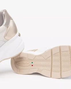 Sneakers Donna in Suede, Tela e Materiale Tecnico