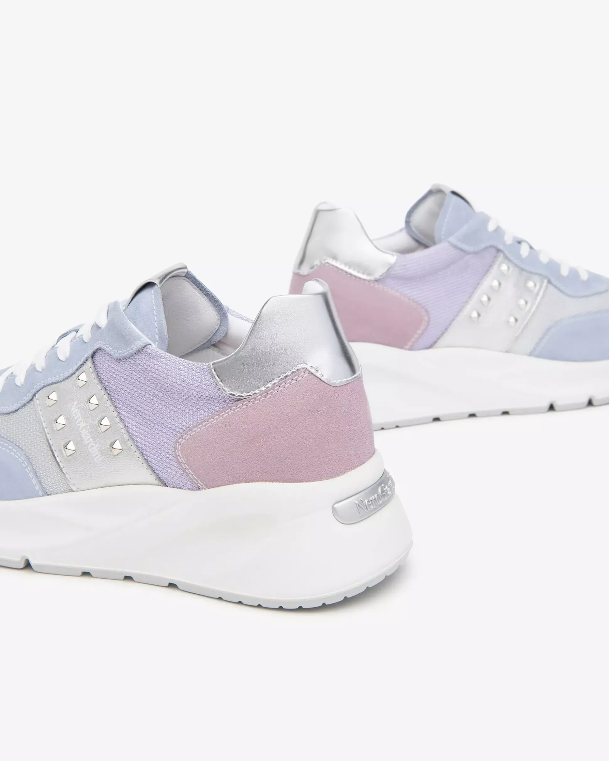 Sneakers Donna in Suede, Tela e Materiale Tecnico