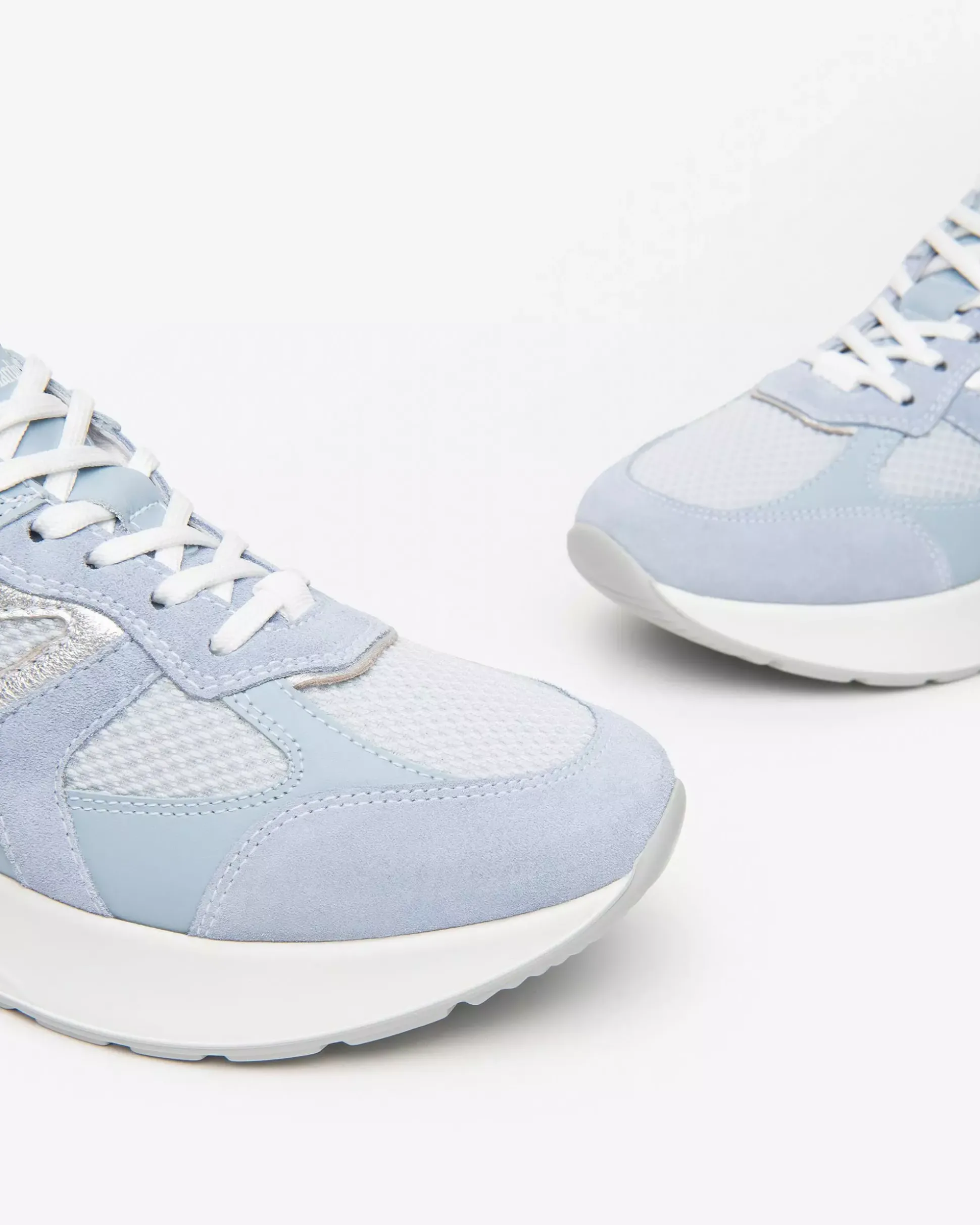 Sneakers Donna in Suede, Tela e Pelle