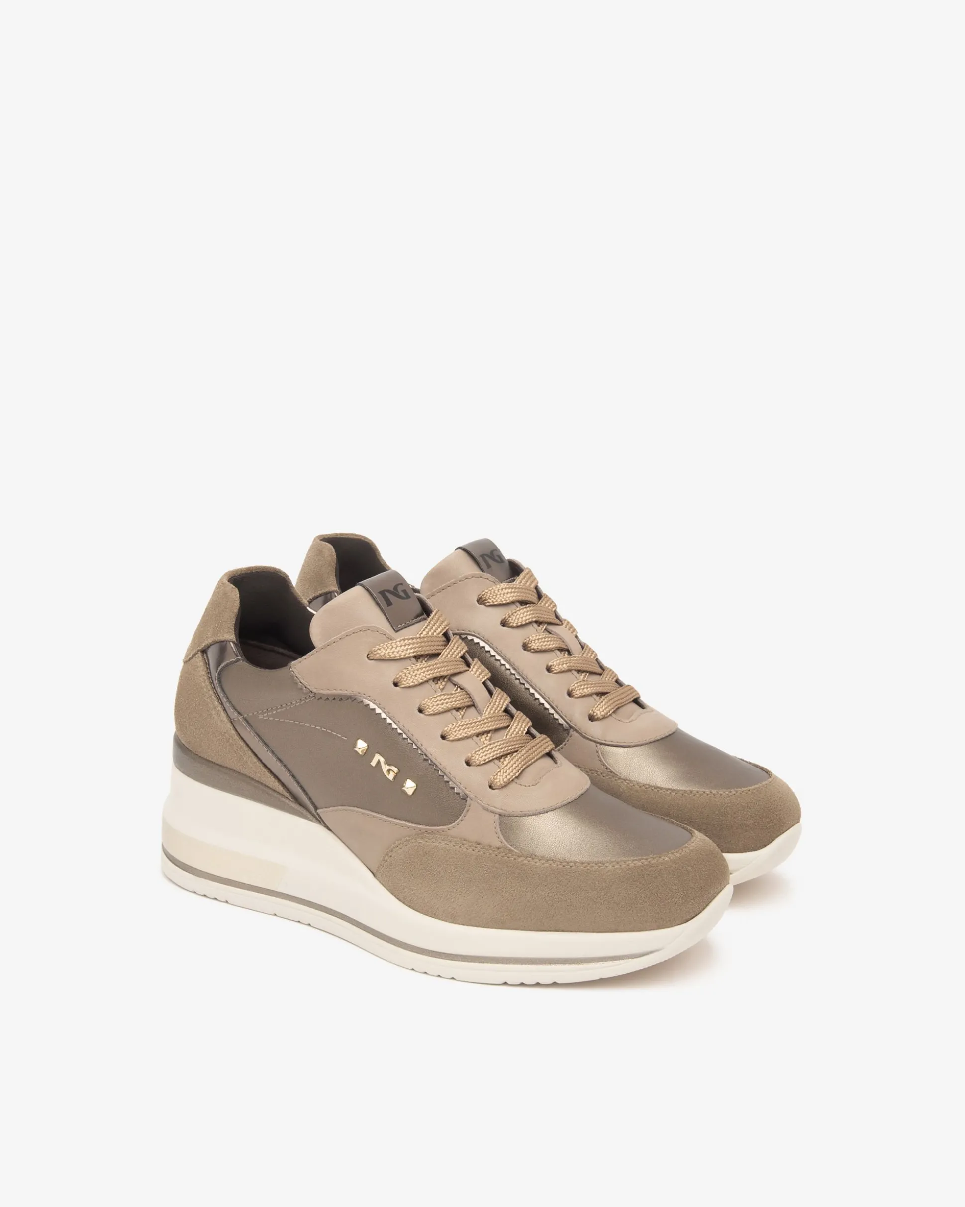 Sneakers Donna in Suede,Vernice, Pelle e Materiale Tecnico
