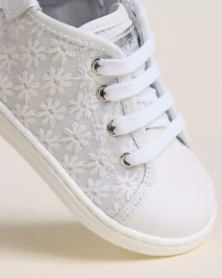 Sneakers Junior da Bambina in Tessuto e Pelle