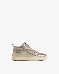 Sneakers Junior da Bambina in Pelle e Materiale Tecnico