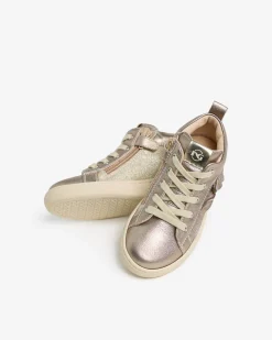 Sneakers Junior da Bambina in Pelle e Materiale Tecnico