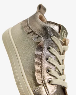 Sneakers Junior da Bambina in Pelle e Materiale Tecnico