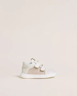Sneakers Junior da Bambino in Pelle e Tela