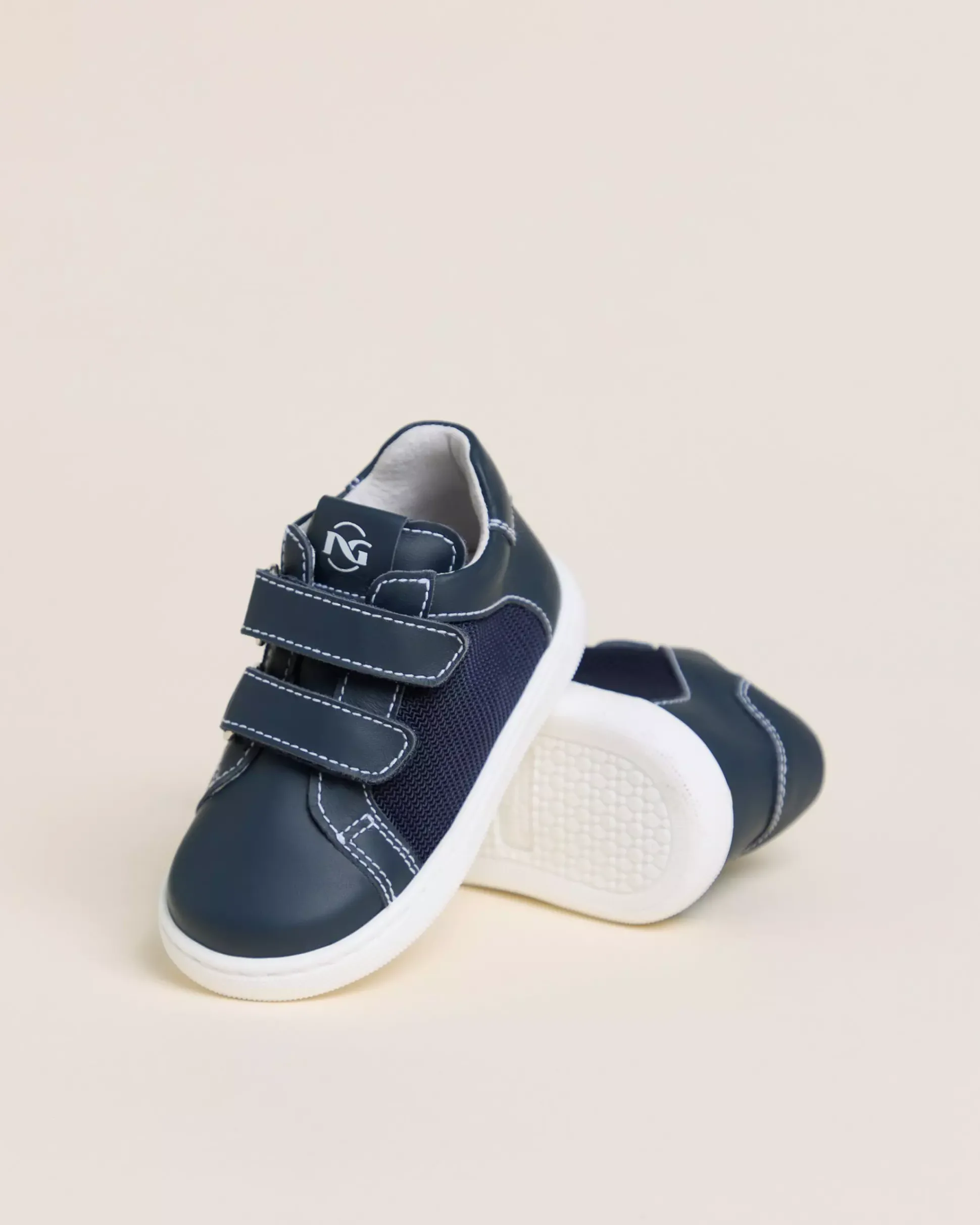 Sneakers Junior da Bambino in Pelle e Tela