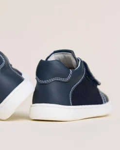 Sneakers Junior da Bambino in Pelle e Tela