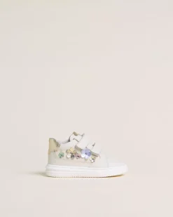 Sneakers Junior da Bambina in Pelle e Materiale Tecnico