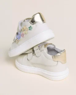 Sneakers Junior da Bambina in Pelle e Materiale Tecnico
