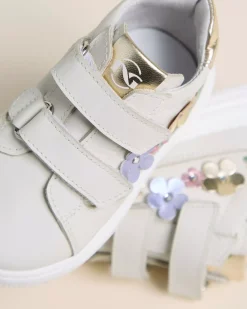 Sneakers Junior da Bambina in Pelle e Materiale Tecnico