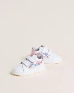 Sneakers Junior da Bambina in Pelle e Materiale Tecnico