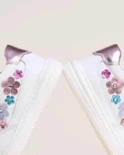 Sneakers Junior da Bambina in Pelle e Materiale Tecnico
