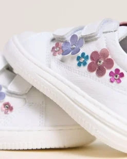 Sneakers Junior da Bambina in Pelle e Materiale Tecnico